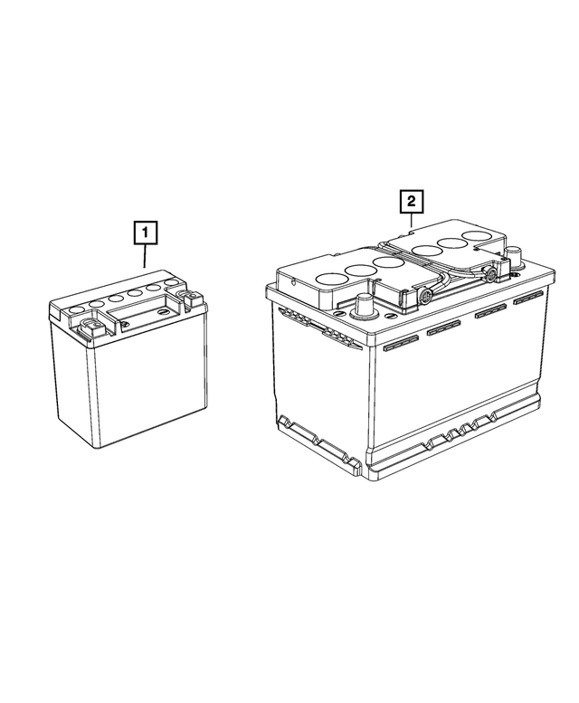 BLAUX101AB - Electrical: Auxiliary Battery for Mopar Image
