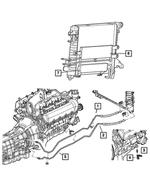 55056472AA - Cooling: Transmission Oil Cooler for Mopar Image image