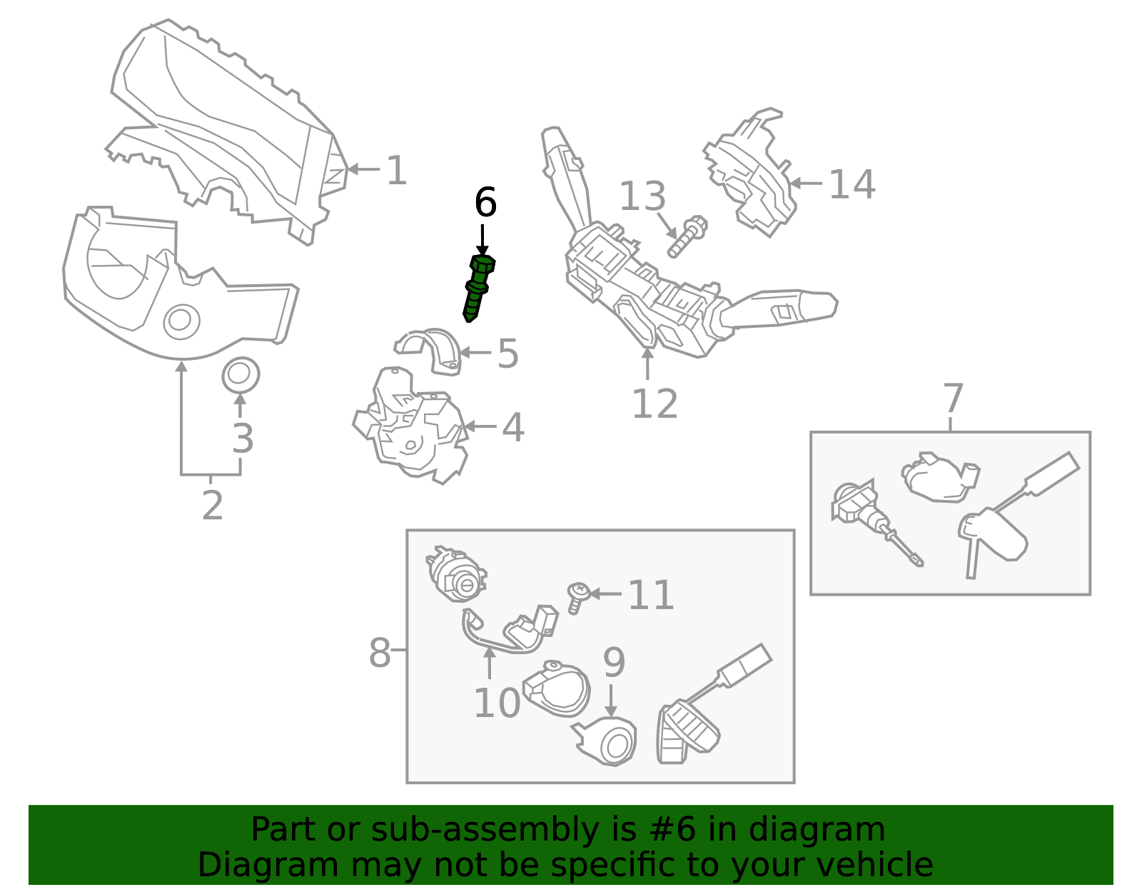 2007-2025 Kia Lock Housing Lock Bolt 81919-31000 | Kia Automotive