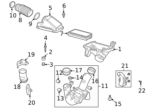 Air Intake for 2007 Acura TL #0