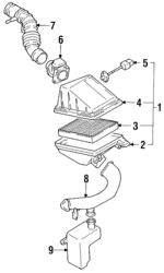 1652865E00 - : Air Cleaner Body for Nissan: Stanza Image