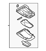 4K0947135AHBC5 - Body: Map Lamp Assembly for Audi: A4, A4 Quattro, A5 Quattro, A5 Sportback, RS5, RS5 Sportback, S4, S5, S5 Sportback Image