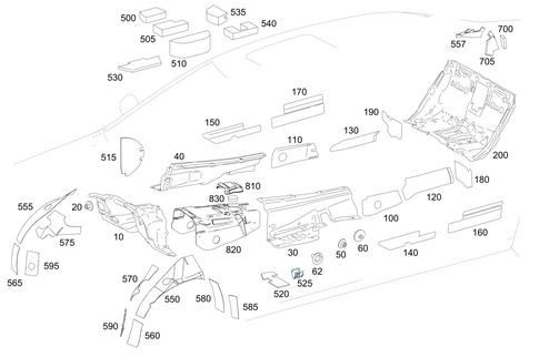 Insulation in Passenger Compartment for 1999 Mercedes-Benz S500 #0