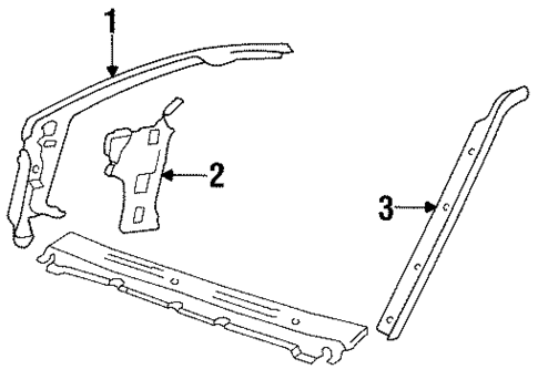 Hinge Pillar for 1987 Buick Century #0