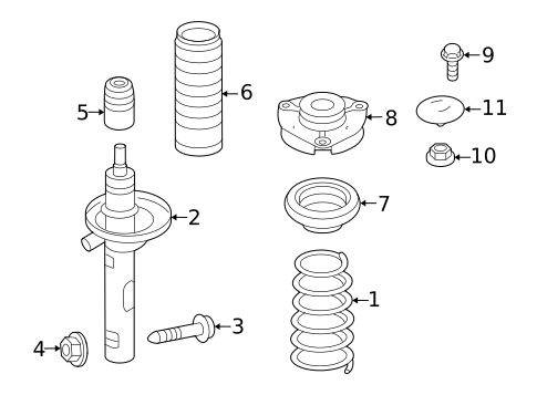 Struts & Suspension Components for 2019 Volkswagen Tiguan #2