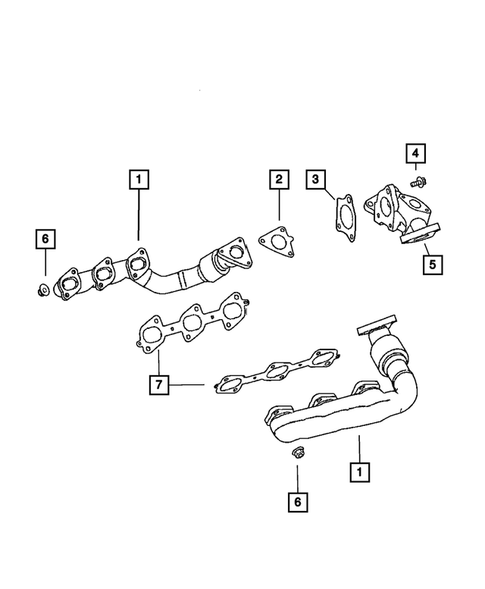 Manifolds and Vacuum Fittings for 2008 Jeep Grand Cherokee #1