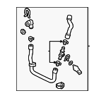 1K0122051HE - : Lower Hose for Audi: A3, A3 Quattro Image