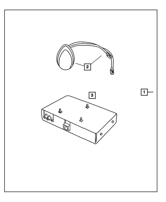 82208881AA - Mopar Accessories - Component Parts: Satelite Receiver for Mopar Image