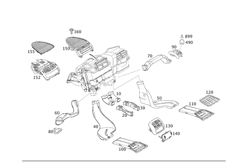 Air Ducting for 2005 Mercedes-Benz E320 #0