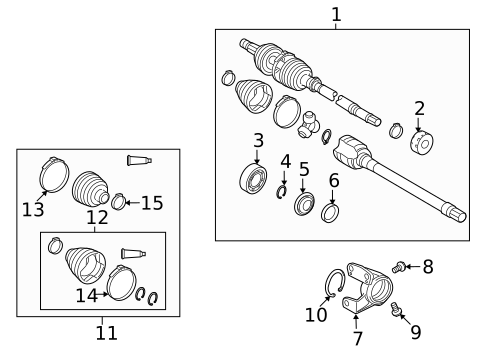 Drive Axles for 2009 Pontiac Vibe #0