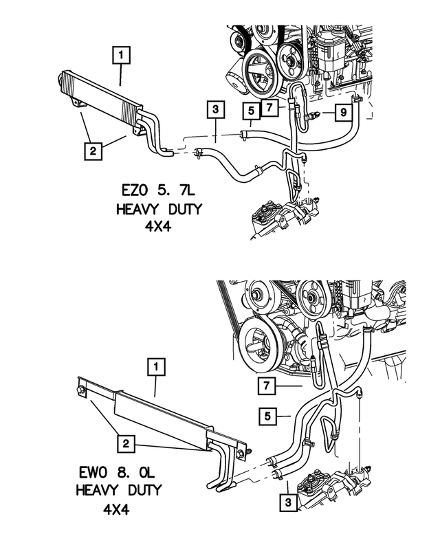 52113125AF - Steering: Power Steering Return Hose for Mopar Image
