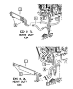 52113639AC - : Power Steering Return Hose for Mopar Image