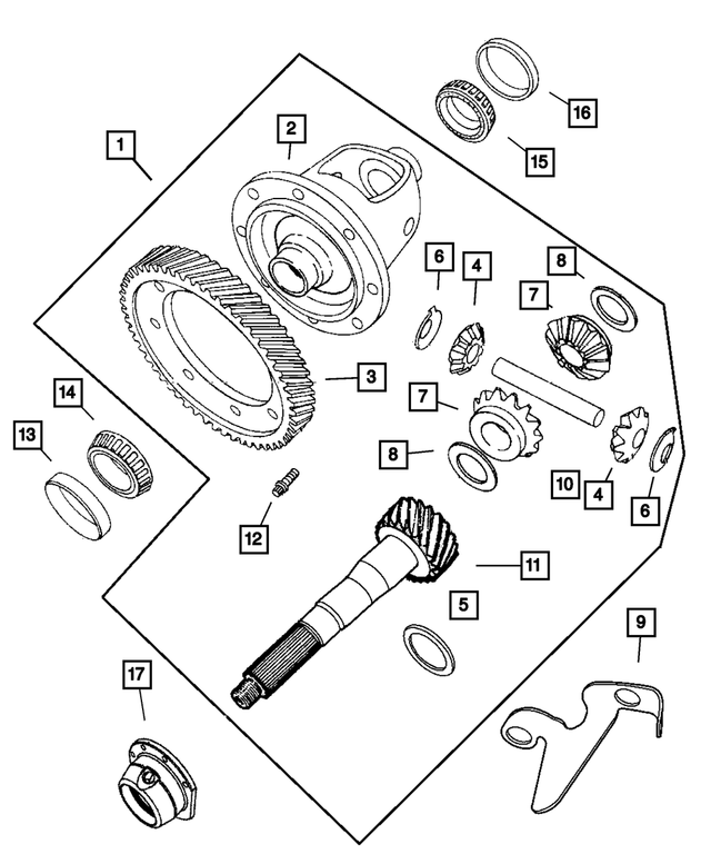 4800300AA - Automatic Transaxle 4 Speed: Differential Pinion for Mopar Image