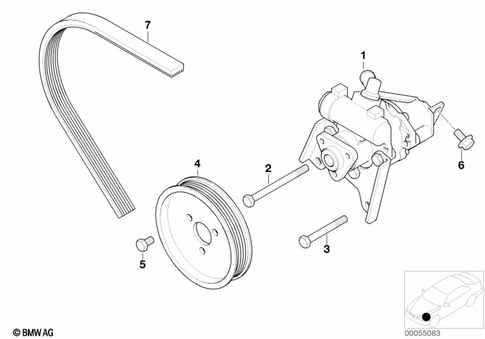 Power Steering Pump for 2005 BMW 325Ci #0