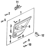 MR766616 - : Pull Handle for Mitsubishi Image