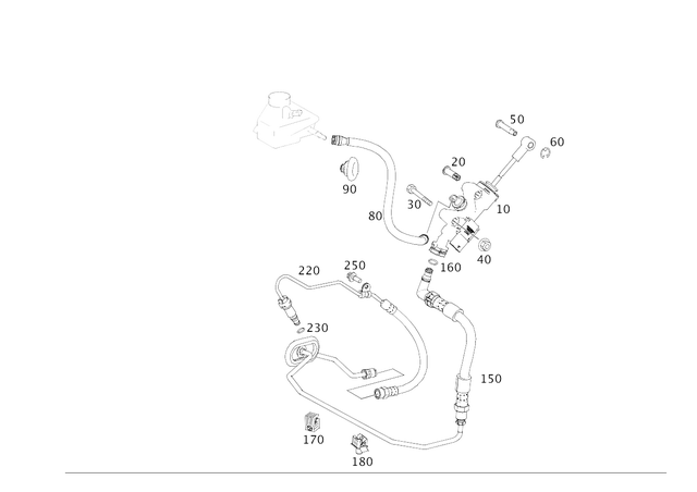 2032920074 - Pedal Assembly: Pin for Mercedes-Benz Image image