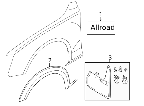 Exterior Trim - Fender for 2025 Audi A4 allroad #0