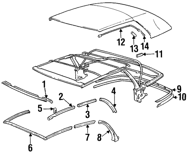 54318169871 - Body: Front Rail for BMW Image