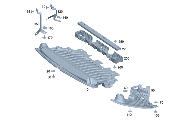 2065205500 - Engine Compartment Lining/Air Intake: Noise Capsule for Mercedes-Benz Image image