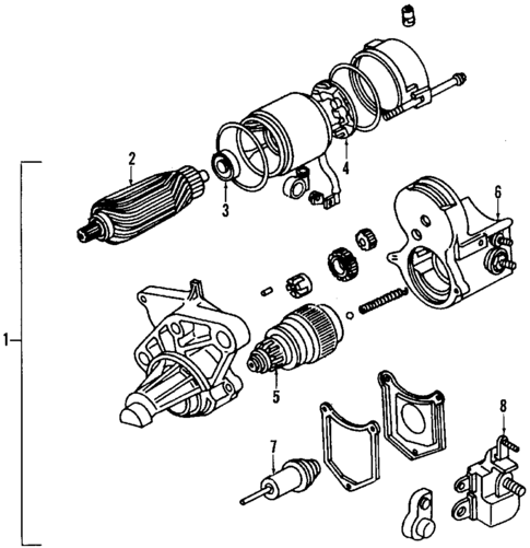 Starter for 1989 Dodge Diplomat #0