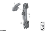 51357490207 - : Window Lifter Without Motor, Rear Left for Mini Image