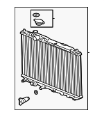 1901064AA01 - Cooling System: Radiator for Honda Image