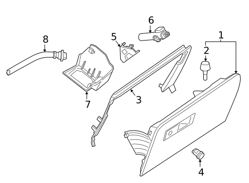 Glove Box for 2023 BMW 530i xDrive #0
