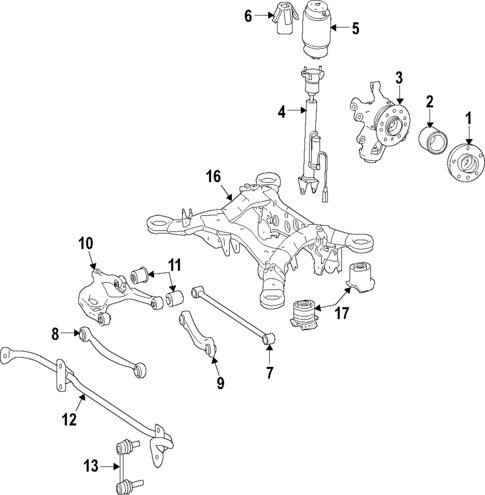 Rear Suspension for 2016 Mercedes-Benz GL63 AMG #0