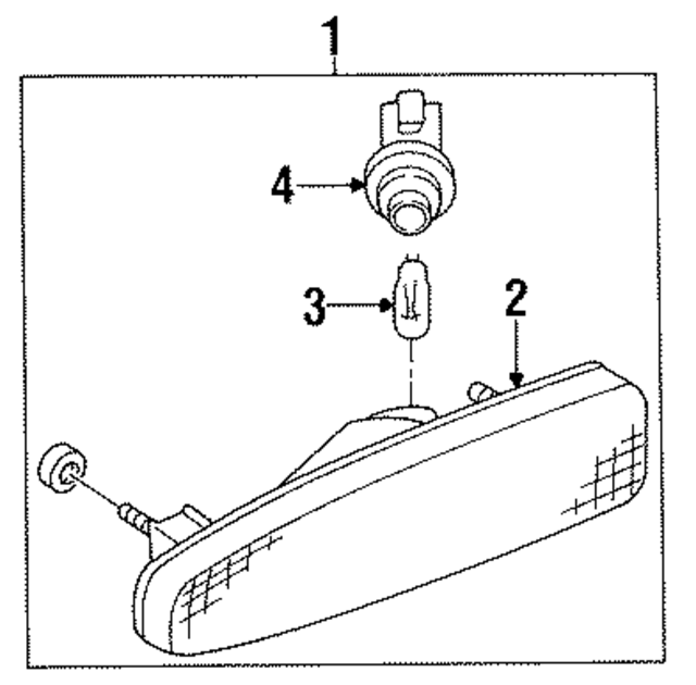 2618970F00 - : Lens &amp; Housing for Nissan: 240SX Image