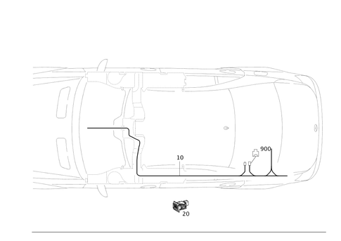 Fiber Optical Cable Wiring Harness (D2B and Most) for 2011 Mercedes-Benz S 550 #0