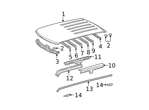 Roof & Components for 2004 Scion xB #0