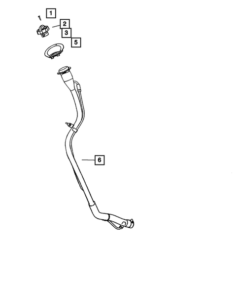 Fuel Tank Filler Tube for 2007 Chrysler PT Cruiser #0