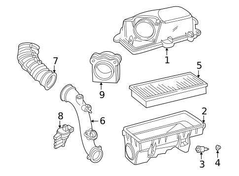 Air Intake for 2001 Saab 9-3 #0