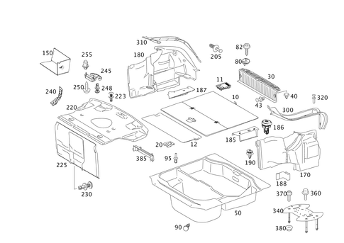 Luggage Compartment Covering for 2011 Mercedes-Benz S 550 #0