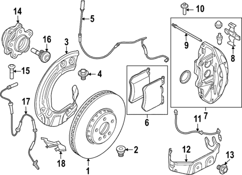 Brake Components for 2023 BMW iX #1