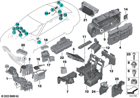 Single Components for Fuse Housing for 2019 BMW 840iX #0