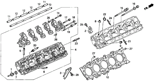 Cylinder Head for 1994 Acura Vigor #0