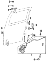 F58Z1626680B - Body: Handle, Inside for FORD Image