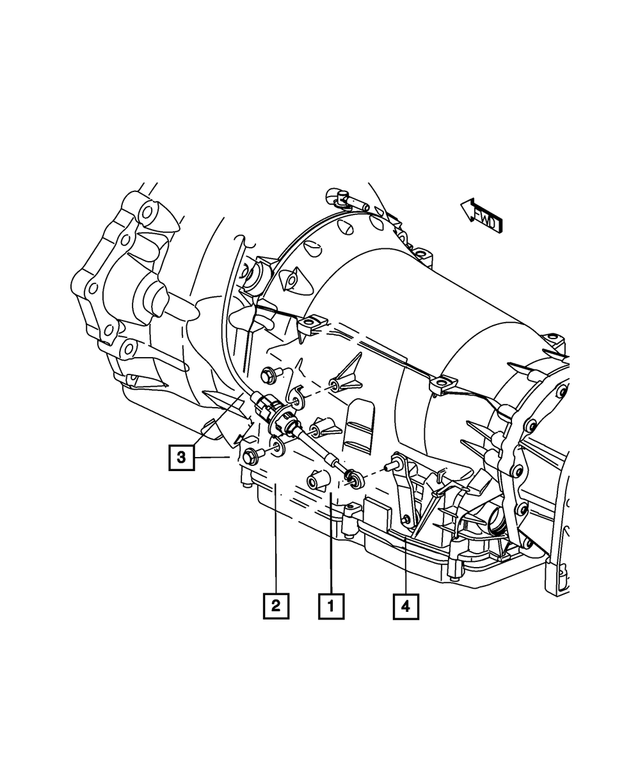 4578071AA - NAG1; W5A580; 5-Speed; Automatic Transmission: Cable Mounting Bracket for Mopar Image