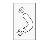 254683C550 - Cooling System: Front Hose for Kia: Borrego, K900, Sorento, Stinger Image