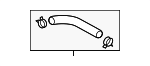 254683C800 - Cooling System: Water Hose for Kia: Borrego Image