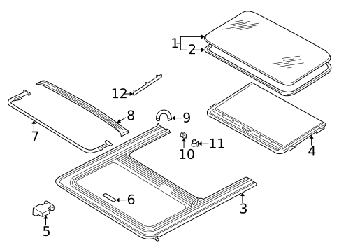 Sunroof for 1999 Volkswagen Passat #1