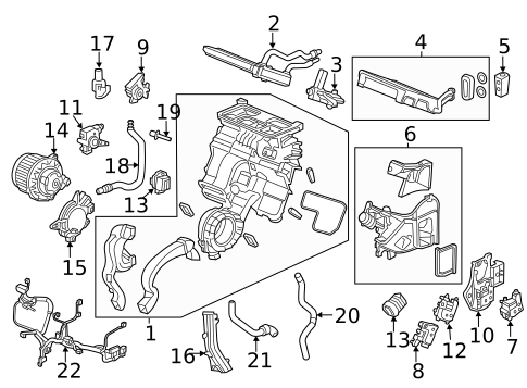 Blower Motor & Fan for 2020 Acura MDX #1