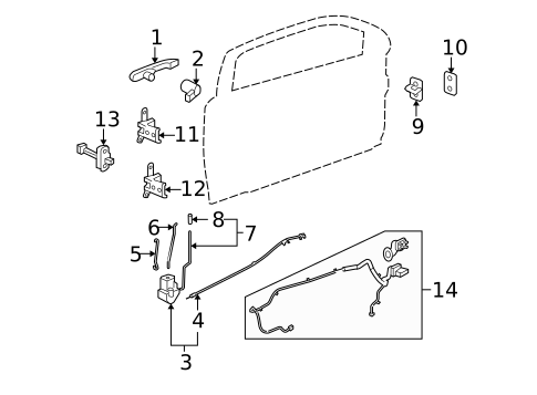 Lock & Hardware for 2009 Pontiac G5 #0