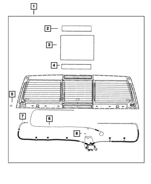 Glass and Interior Rearview Mirror for 2026 Ram 1500 #0
