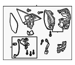 76208TBCA13ZA - Body: Mirror Assembly for Honda Image image