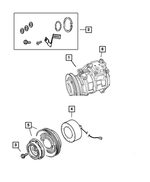 5014572AA - Air Conditioning &amp; Heater: A/c Compressor Clutch Overhaul Kit for Chrysler: PT Cruiser | Dodge: Neon Image