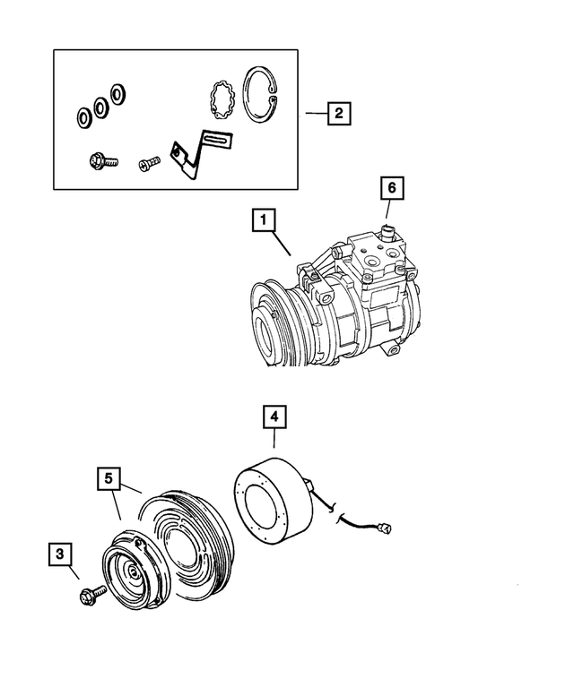 5014573AA - Air Conditioning &amp; Heater: A/c Compressor Pulley Hub Kit for Mopar Image