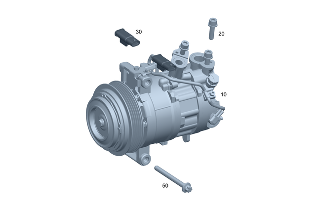 830320464 - Heating and Ventilation: Refrigerant Compressor for Mercedes-Benz Image image