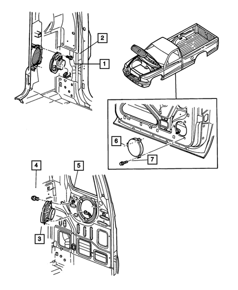Radio, Antenna, and Speakers for 2001 Dodge Dakota #1